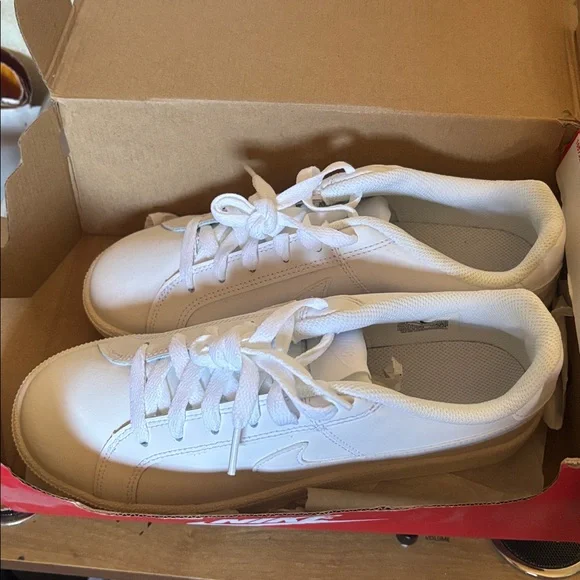 Nike Court Royale 7.5 All-White Casual Sneakers - Picture 6 of 10